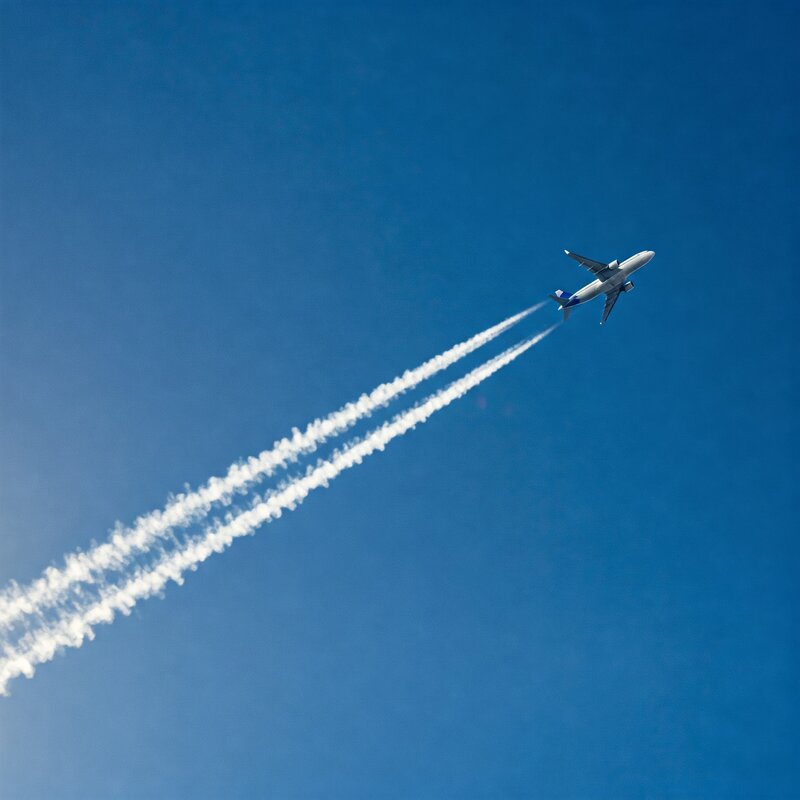 Why Do Planes Leave White Trails in the Sky?